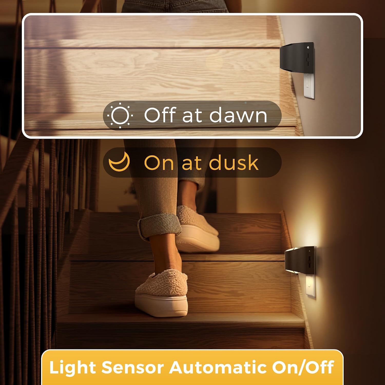Llohasled L LOHAS LED Night Lights Plug into Wall, 2 Pack Dimmable Modern LED Bright Night Light for Kids, Dusk to Dawn Sensor, 0-150LM Adju…