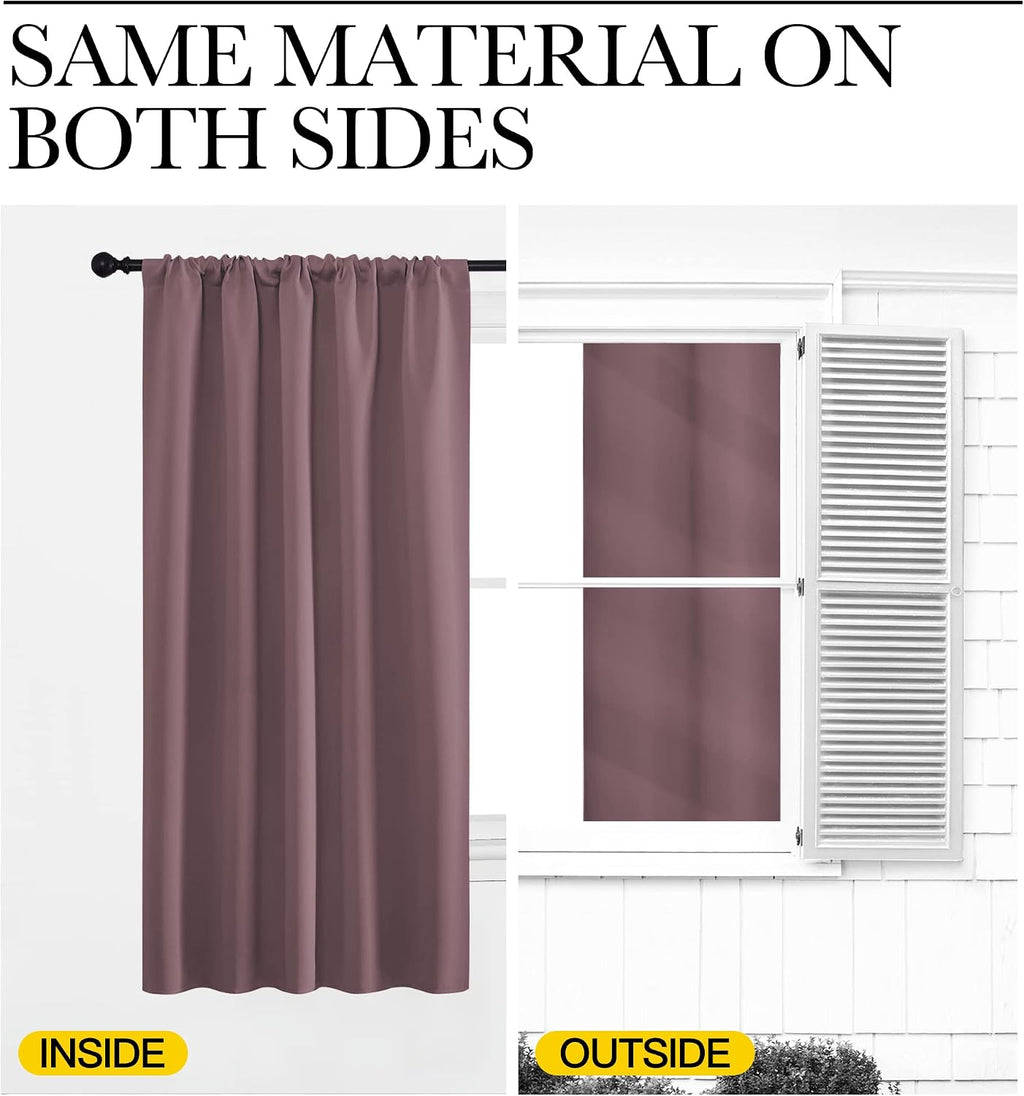 NICETOWN Room Darkening Curtains for Bedroom - Home Decoration Privacy Protection Thermal Insulated Solid Drapes/Draperies for Sliding…