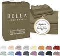 Bella Coterie Luxury Bamboo Viscose Split King Size Sheet Set | 2 Fitted Sheets for Sleep Number & Adjustable Beds | 100% Organically…