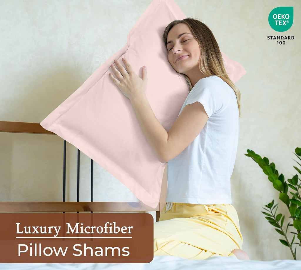 Royalelinens Royale Linens Pillow Shams 2 Pack King Size 20x36 Inch - Brushed 1800 Microfiber - Bed Pillow Shams, Wrinkle Resistant Super S…