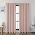 Gwine Valentine's Day Blush Pink Blackout Curtains for Living Room 72 inches Long, Noise Reducing Room Darkening Curtains for Bedroom…