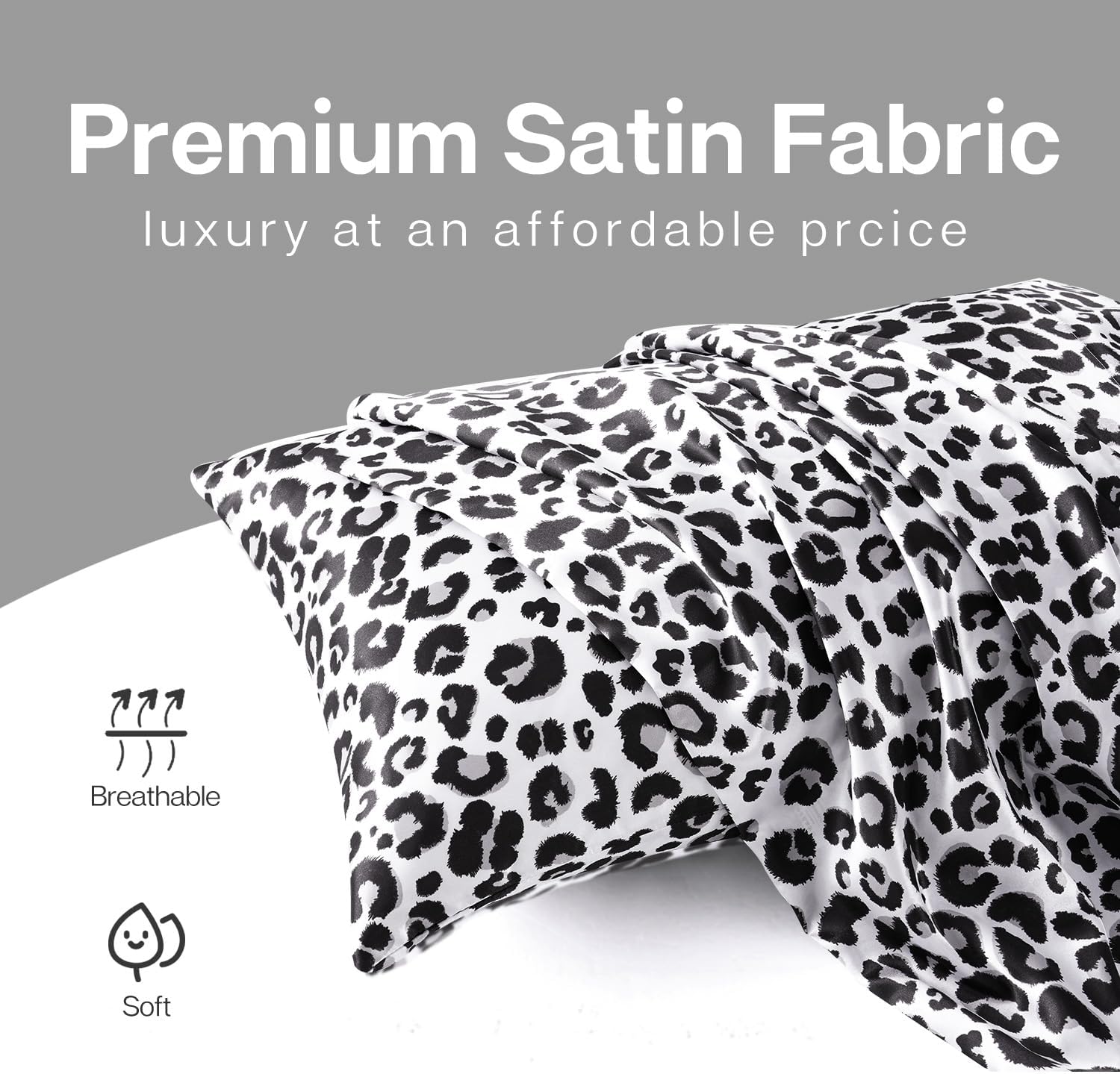 MR&HM Satin Pillowcase for Hair and Skin, Silk Satin Pillowcase 2 Pack, Toddler Size Pillow Cases Set of 2, Silky Pillow Cover with…