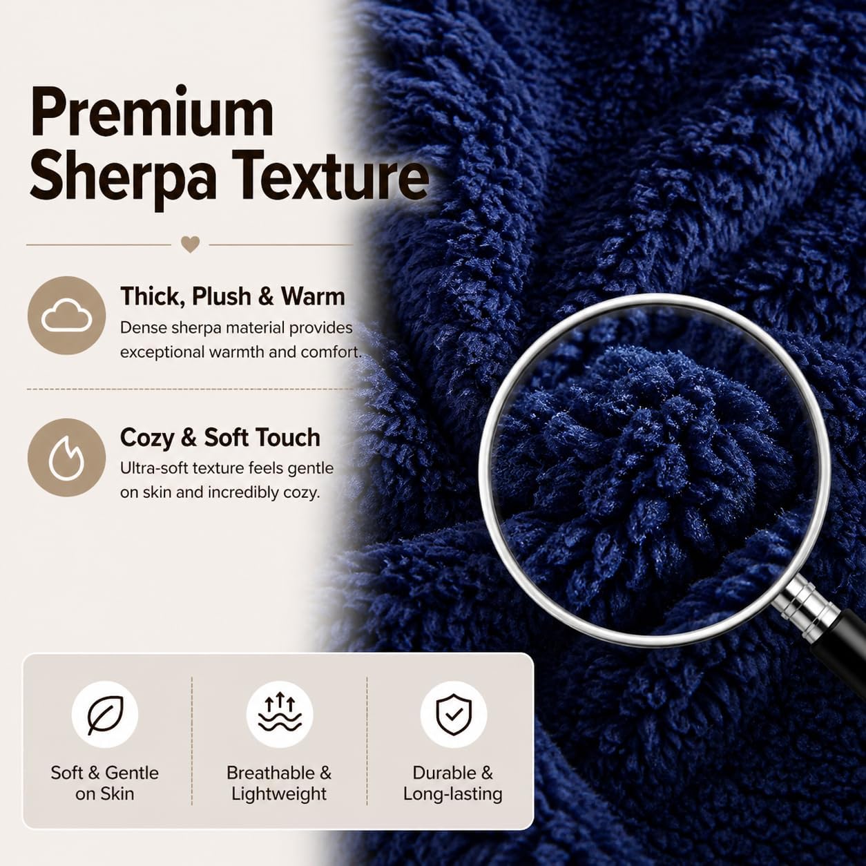 Reafort Sherpa Body Pillow Cover 21" x 54", Plush Fleece Long Body Pillowcase with Zipper Closure, Ultra Soft Fluffy Cozy Decorative…