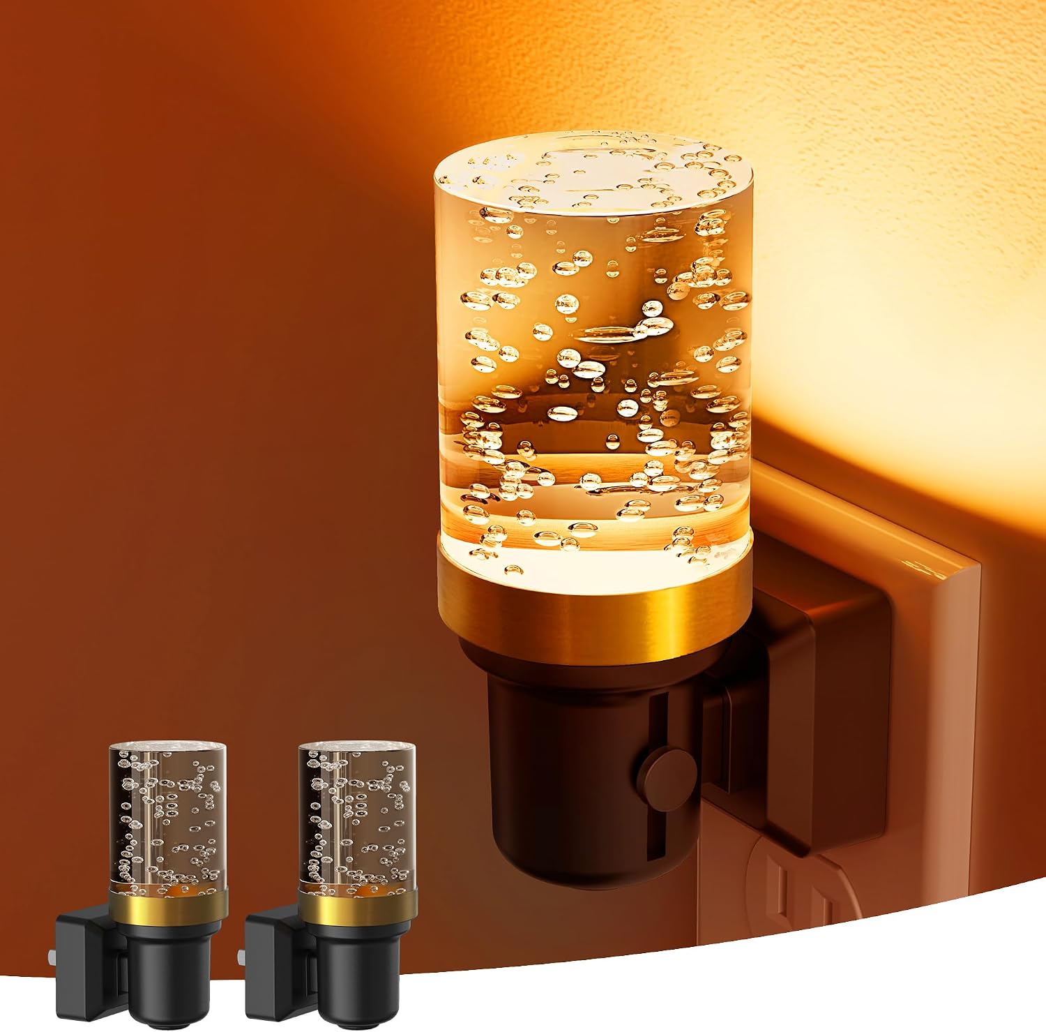 L LOHAS LED Night Light, Dimmable Night Lights Plug into Wall, 2 Pack Automatic Night Lights with Auto Light Sensor, Adjustable…