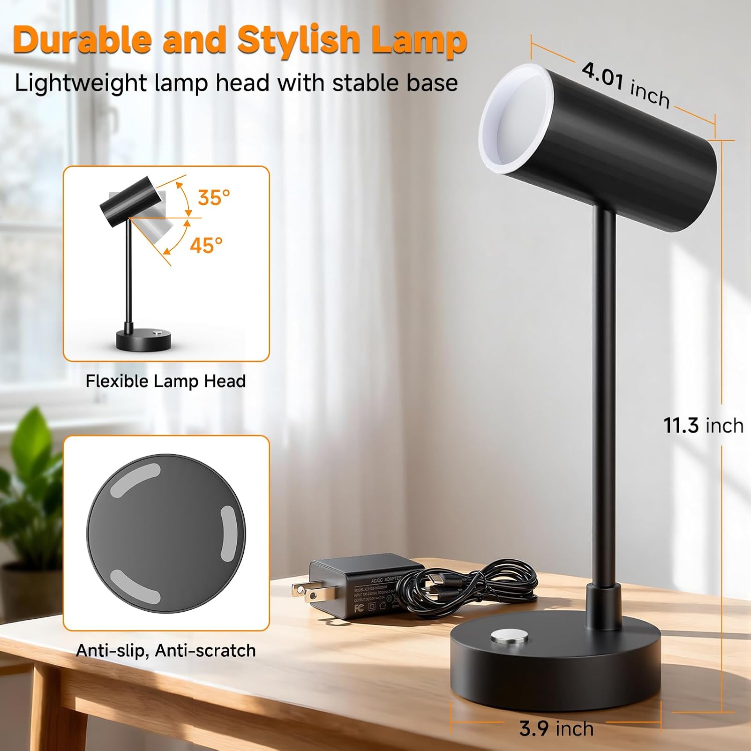 ShineTech LED Desk Lamp for Home Office, Dimmable Table Lamp with 3 Color Modes & Adjustable Brightness, USB-C Port, Touch Control…