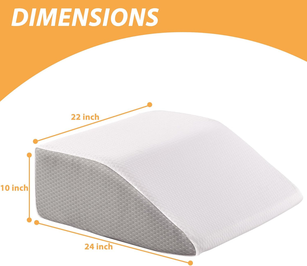 Bedluxe Leg Elevation Pillows, Leg Pillows for Sleeping, Cooling Gel Memory Foam Top, Wedge Pillow for Legs, Leg Wedges for Circulation, Sw…