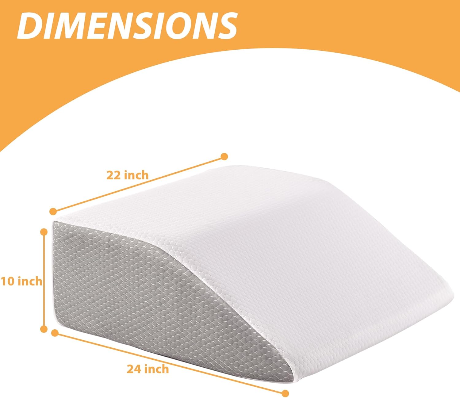 Bedluxe Leg Elevation Pillows, Leg Pillows for Sleeping, Cooling Gel Memory Foam Top, Wedge Pillow for Legs, Leg Wedges for Circulation, Sw…
