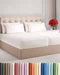 Split King 7 Piece Sheet Set - Comfy, Breathable & Cooling - Soft Hotel Luxury Bedding for Women, Men, Kids, Teens & Children - 1 Flat &…