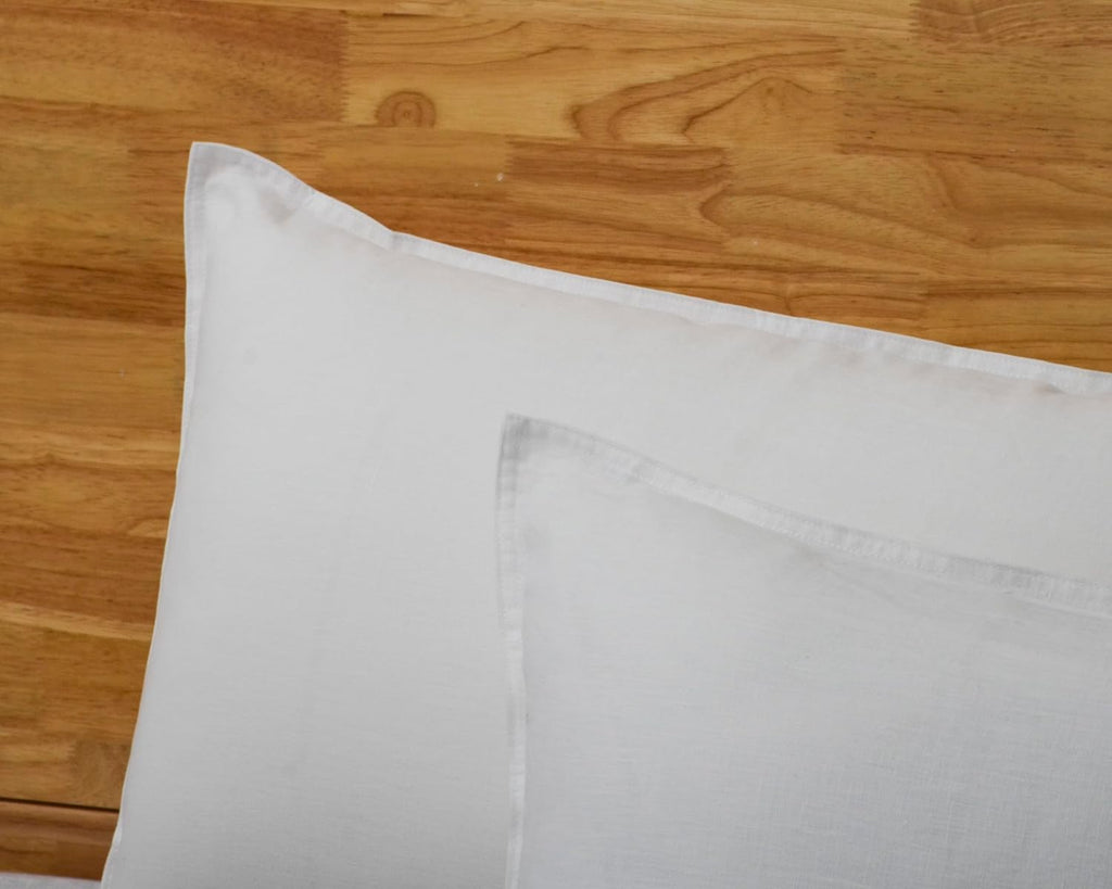 Chuffed Linen Pillowcases 2 Pack 100% Linen Standard Pillow Cases, Breathable and Cooling Washed Pillowshams with Zipper Closure, 20x26 Inc…