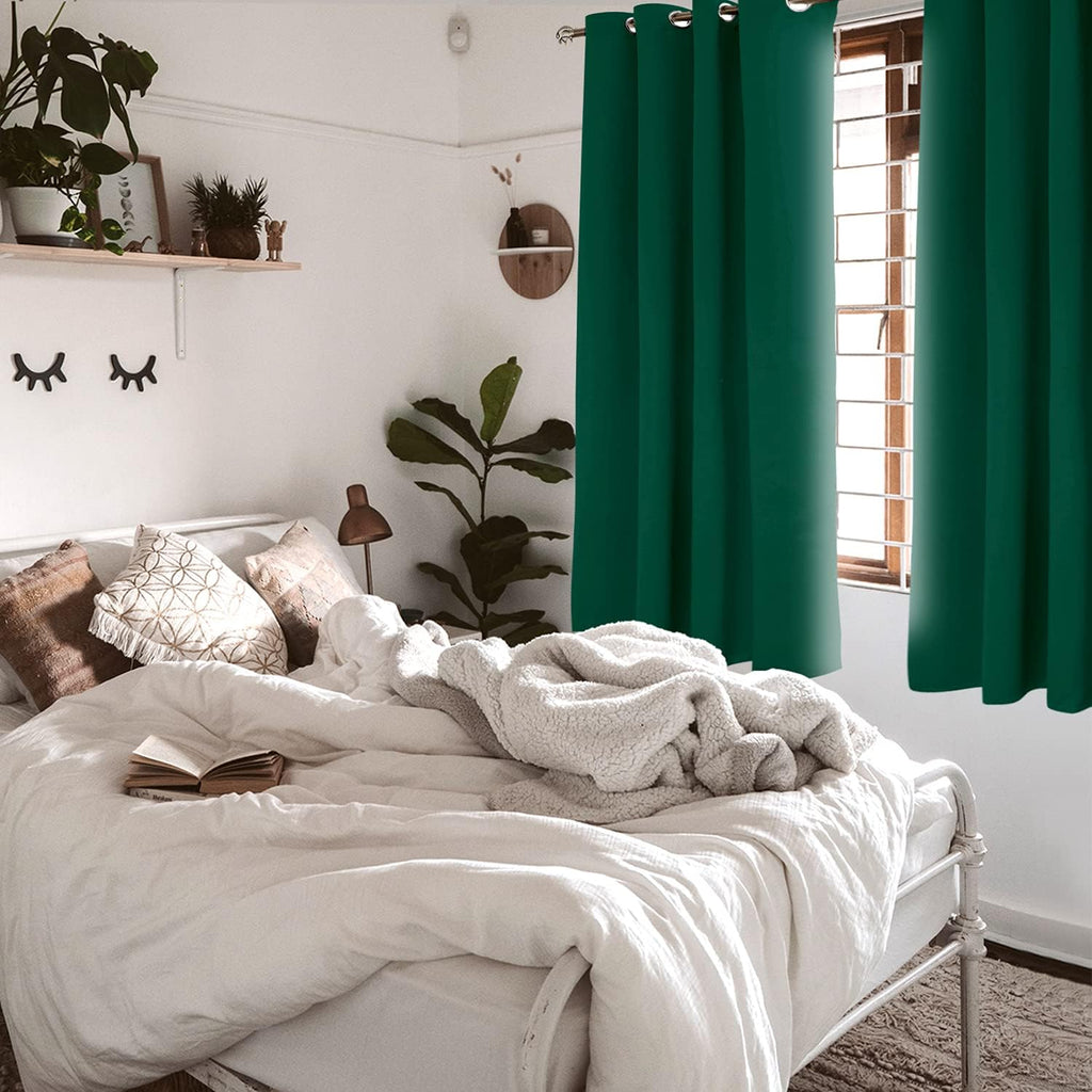 BGment Green Blackout Curtains for Bedroom - Grommet Thermal Insulated Room Darkening Window Curtains, Set of 2 Panels, Each 55 x 69 Inch 6…