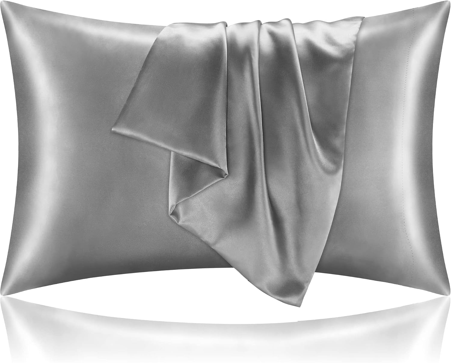 Bedelite Satin Pillowcase for Hair and Skin, Super Soft and Cooling Similar to Silk Pillow Cases 2 Pack with Envelope Closure, Gift for Wom…