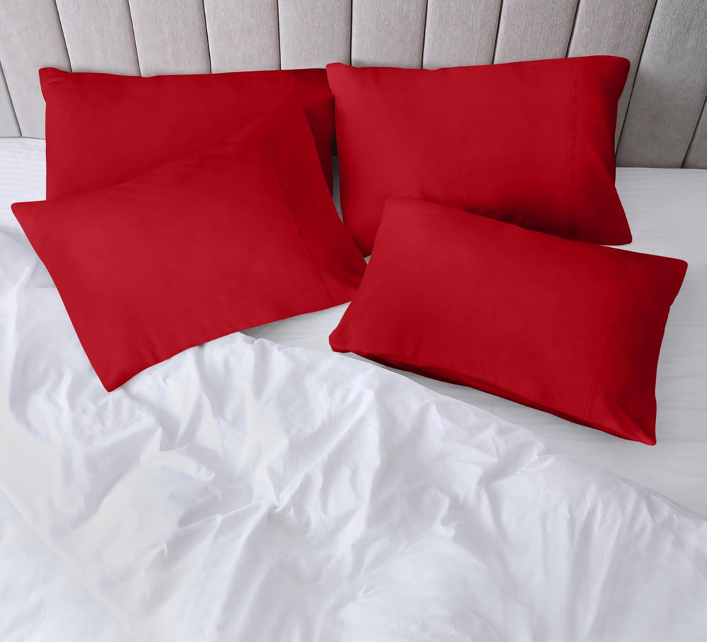 Utopiabedding Utopia Bedding Standard Pillow Cases - 4 Pack - Envelope Closure - Soft Brushed Microfiber Fabric - Shrinkage and Fade Resist…