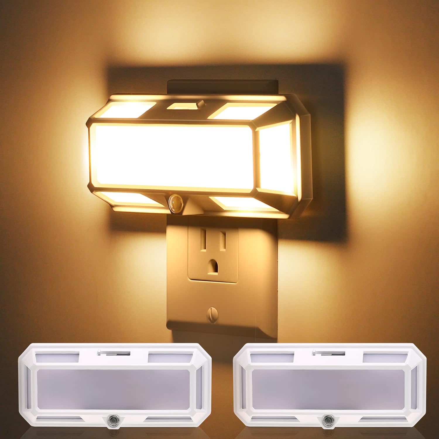 L LOHAS LED Super Bright Night Light, Night Lights Plug into Wall [2 Pack], 0-250LM LED Night Light with Light Sensor, 2W Dimmable…