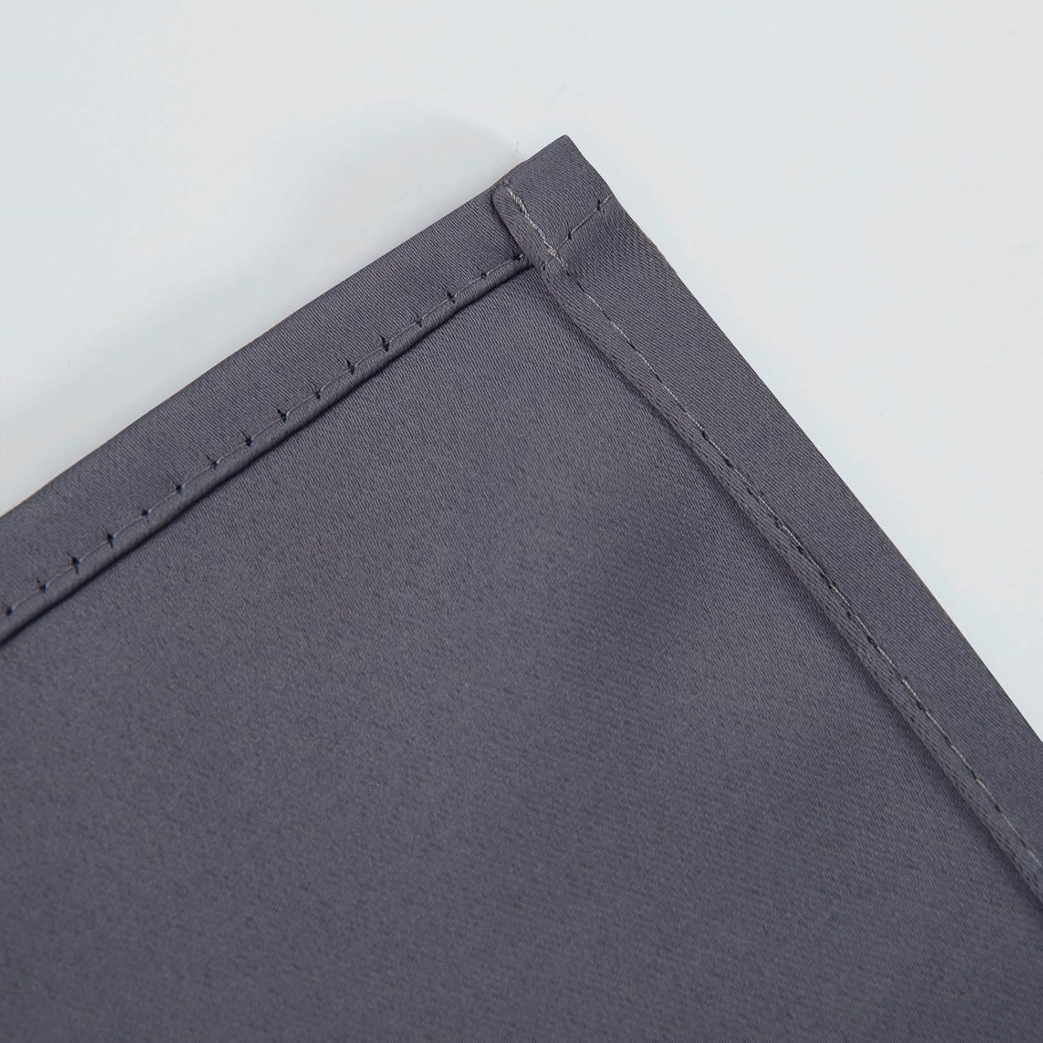 Lemomo Blackout Curtains 66 x 72 Inch Long Grey Curtains Set of 2 Panels Room Darkening Curtains for Bedroom and Living Room 72 Inch Grey
