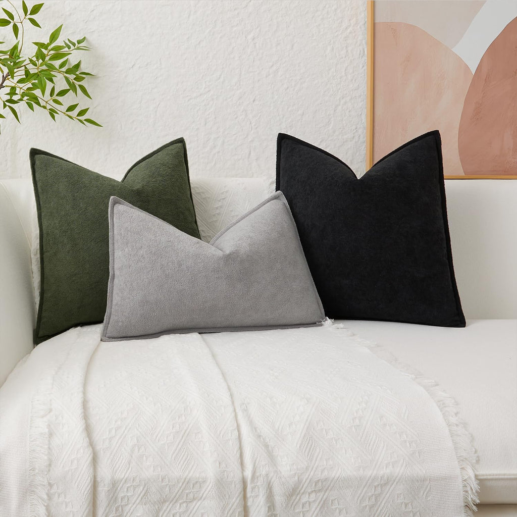 KevinTextile Kevin Textile 14x20 Inch Lumbar Pillow Cover 1 Pack Soft Boucle Textured Decorative Waterproof Rectangle Cushion Elegant Accen…