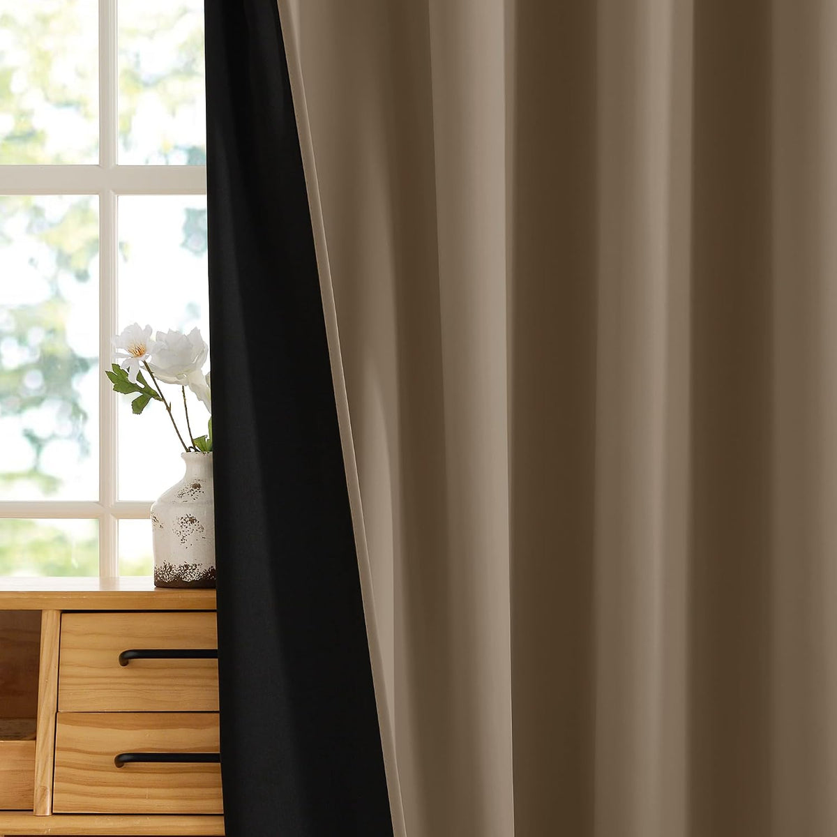 Rybhome RYB HOME Extra Long 100% Blackout Room Divider Curtains for Bedroom 108 Inch Long, Extra Wide Privacy Sliding Door Blinds for Patio…