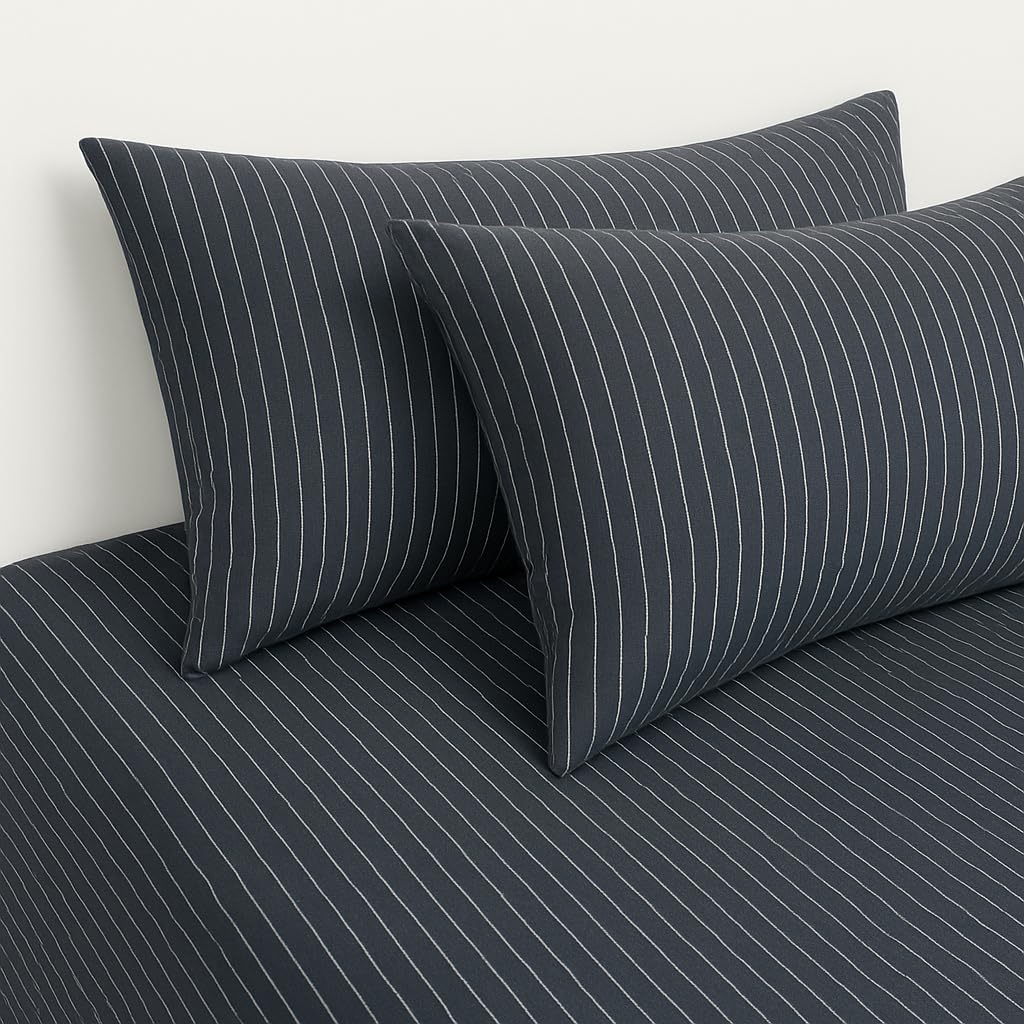 Perupima Peru Pima 415 Thread Count Percal King Pillowcases - 100% Peruvian Pima Cotton, 2 Piece (2 Pillowcases) - Cooling, Crisp, Hotel Qu…