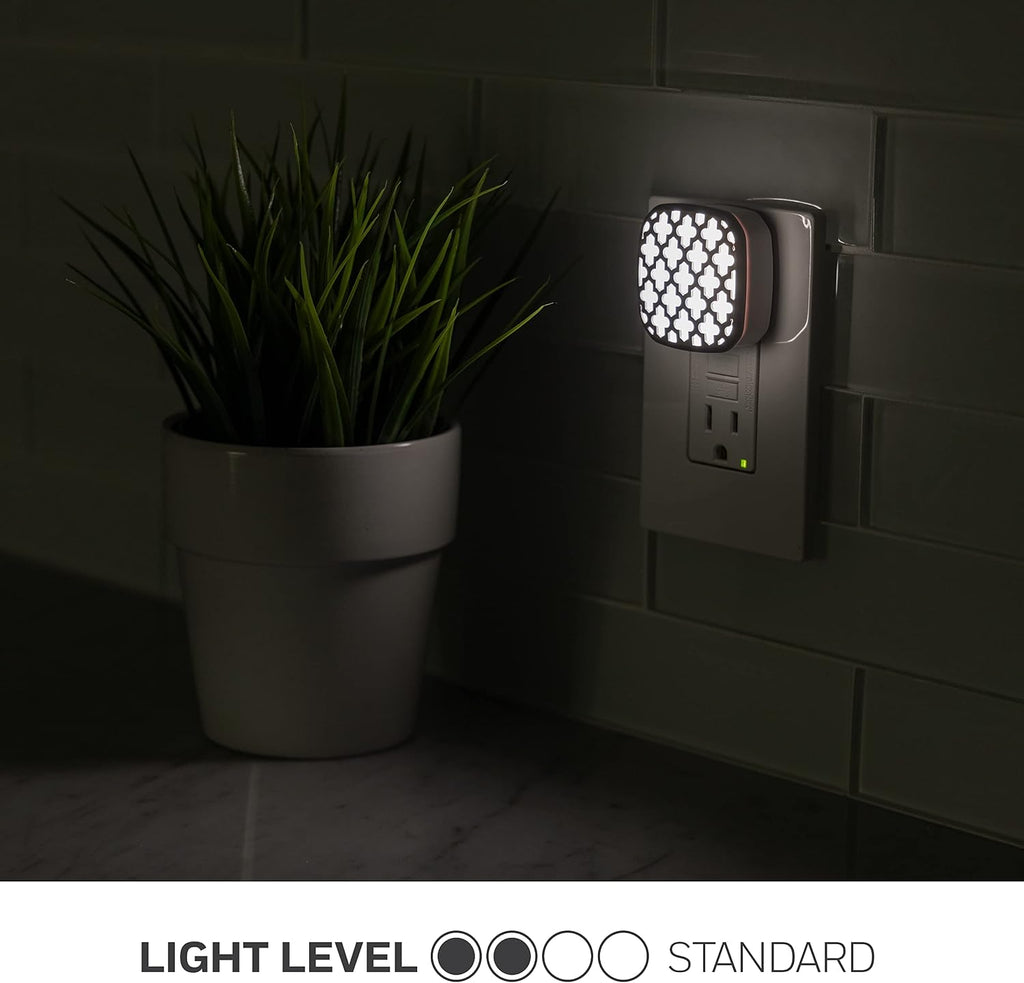 Lights by Night Decorative LED Night Light, Oil-Rubbed Bronze Moroccan Design, Plug-in, Dusk to Dawn Sensor, UL-Certified, Home Decor…