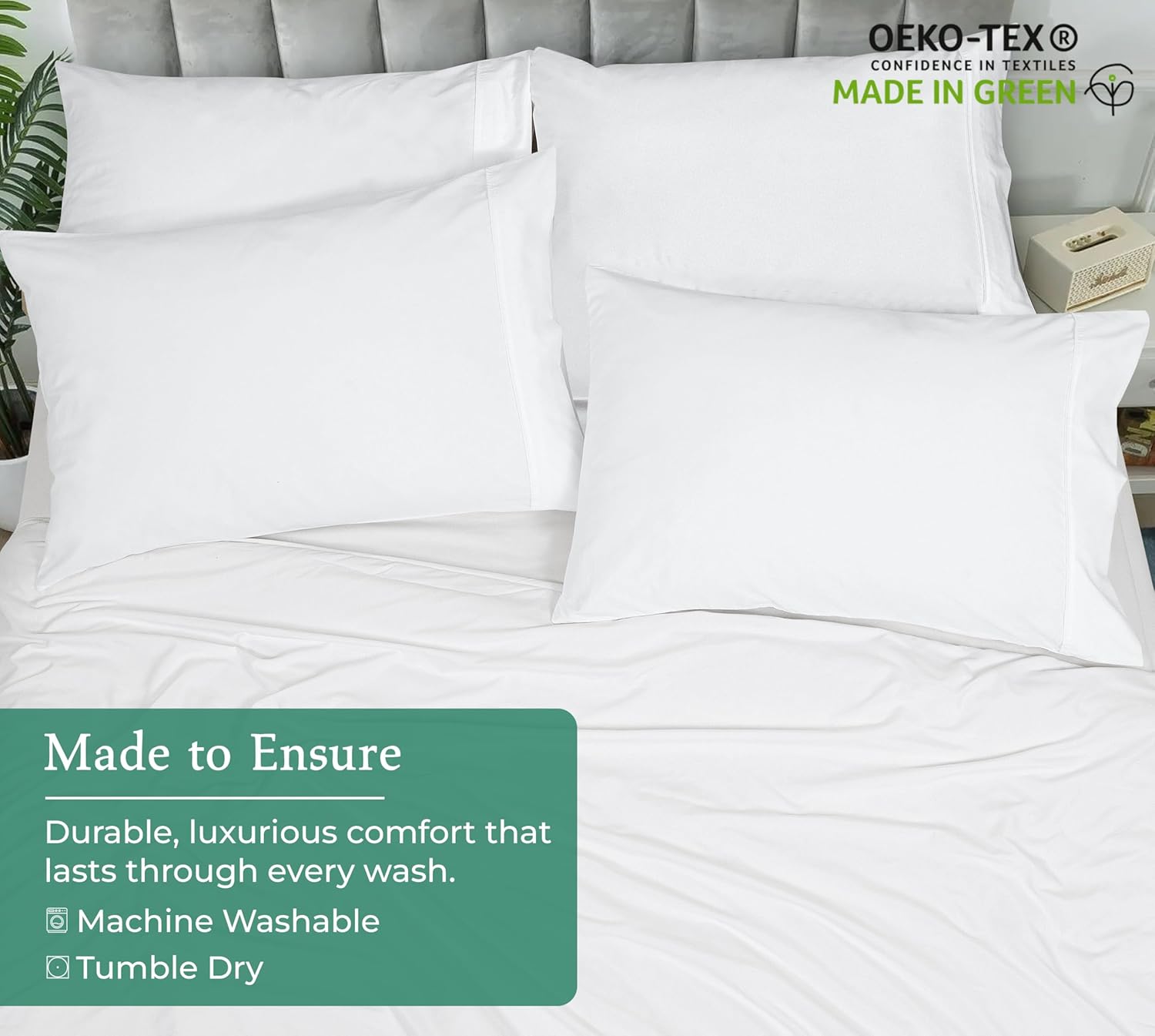 Royalelinens Royale Linens White Pillowcase Set of 12 - King 20"x40" Bed Pillow Cover - 1800 Brushed Microfiber - Wrinkle & Fade Resistant…