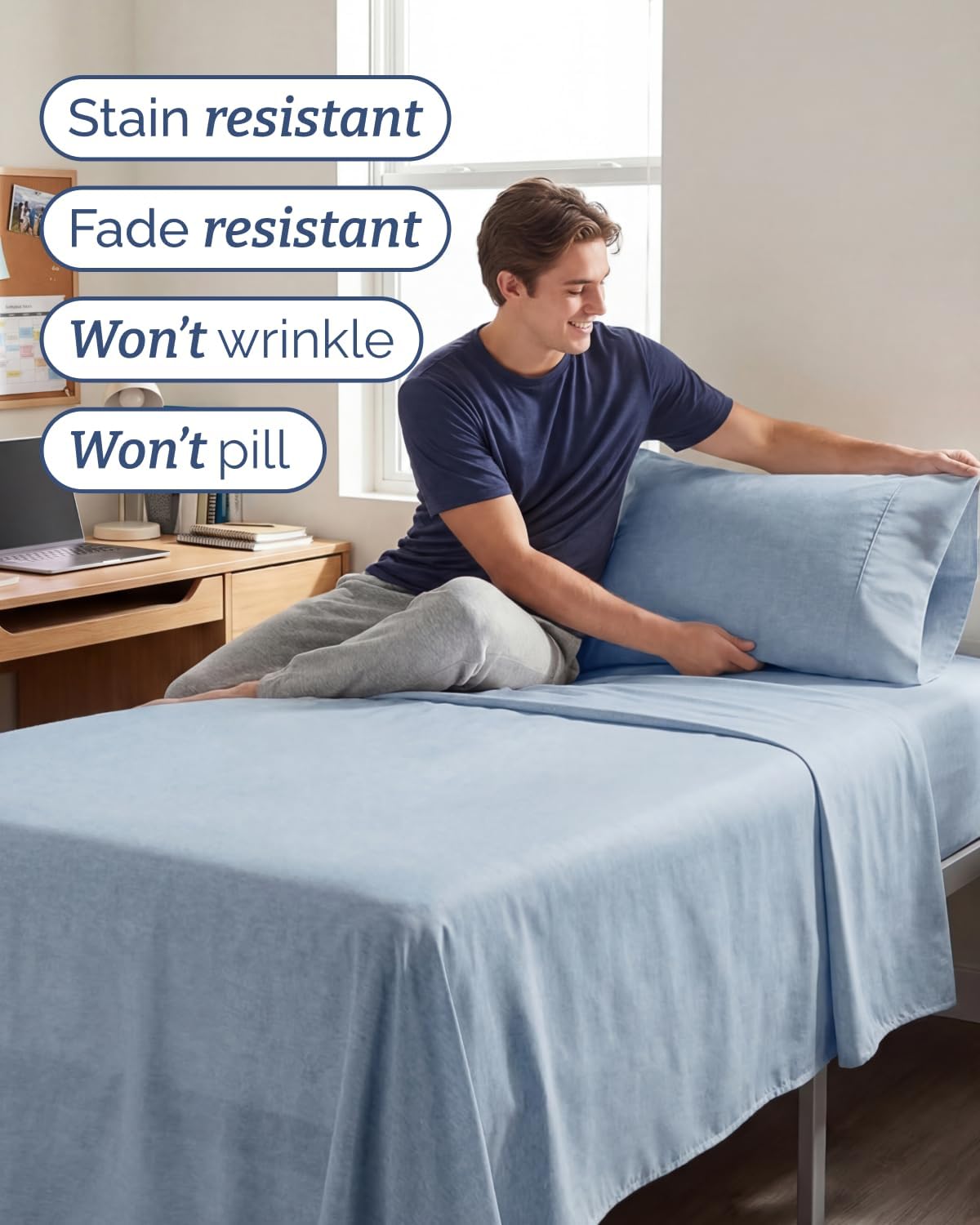 Twin XL Size 3 Piece Sheet Set - Comfy Breathable & Cooling Sheets - Hotel Luxury Bed Sheets for Women & Men - Deep Pockets, Easy-Fit…