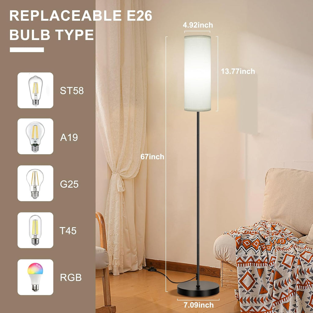 FRIDEKO HOME Floor Lamp, Color Changing Ambient Lighting for Living Room & Gaming Decor, Smart Standing Lamp with App & Remote Control…