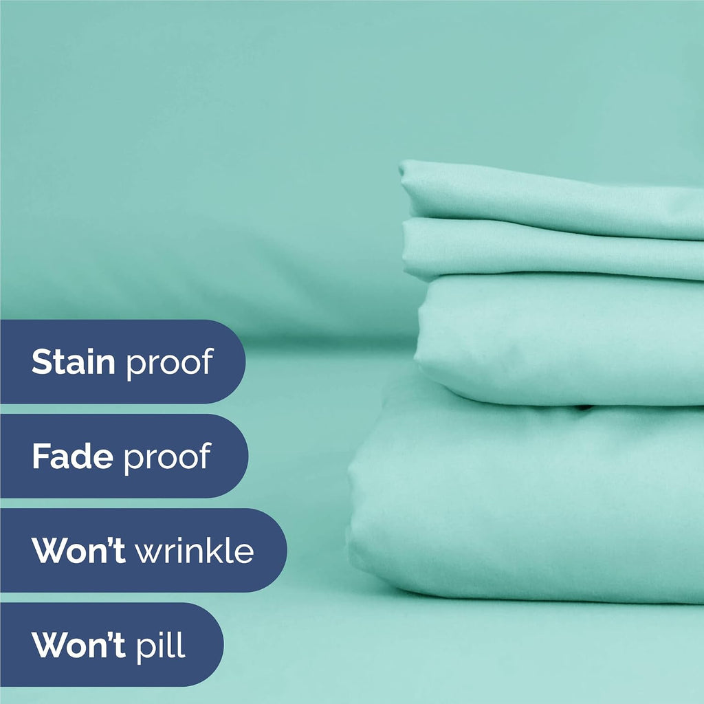 Split King 7 Piece Sheet Set - Comfy, Breathable & Cooling - Soft Hotel Luxury Bedding for Women, Men, Kids, Teens and Children - 1 Flat…