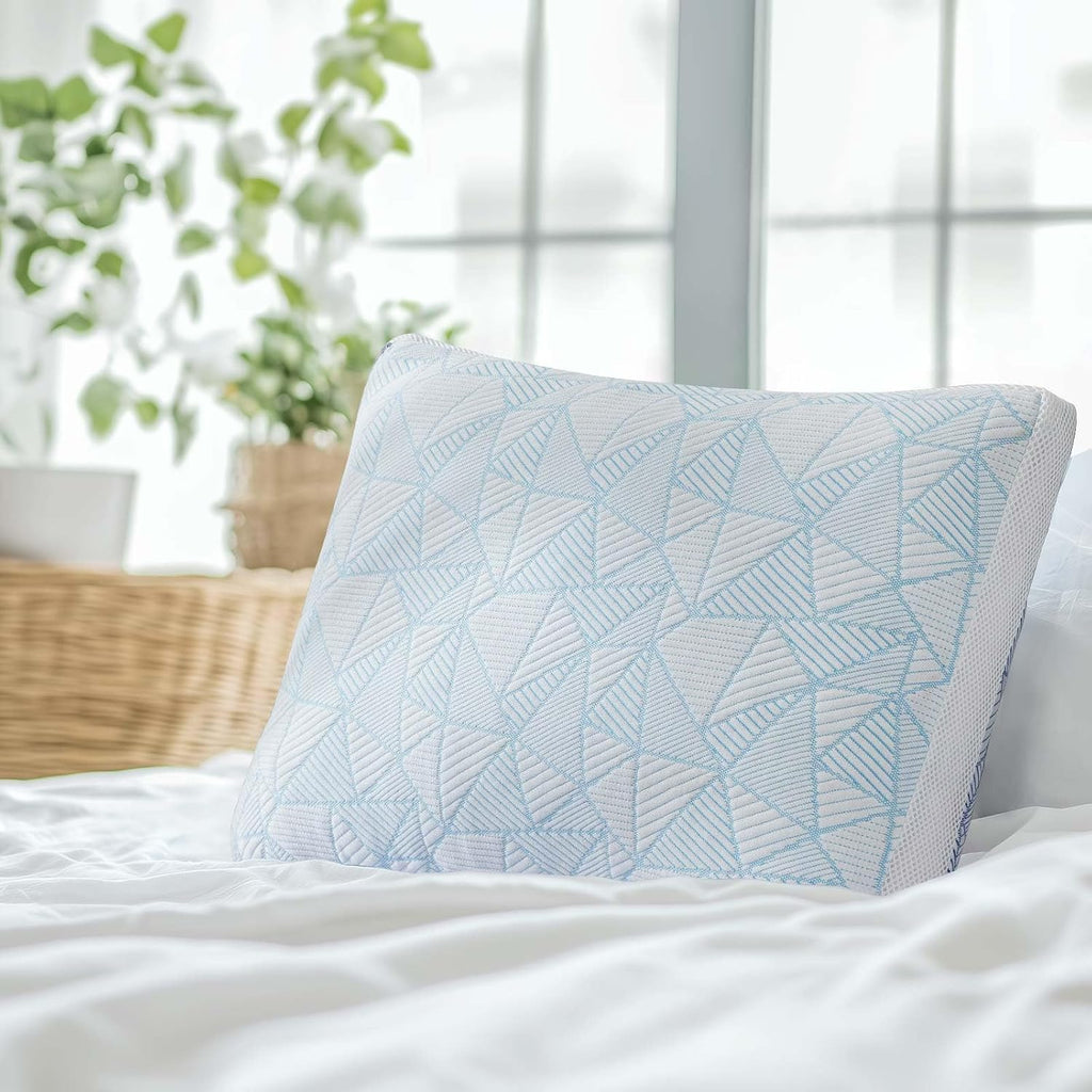 Sylvaris Shredded Memory Foam Cooling Soft Bamboo Viscose Pillow King Size, Adjustable Hypoallergenic Hotel Quality Bed Pillow for Side…