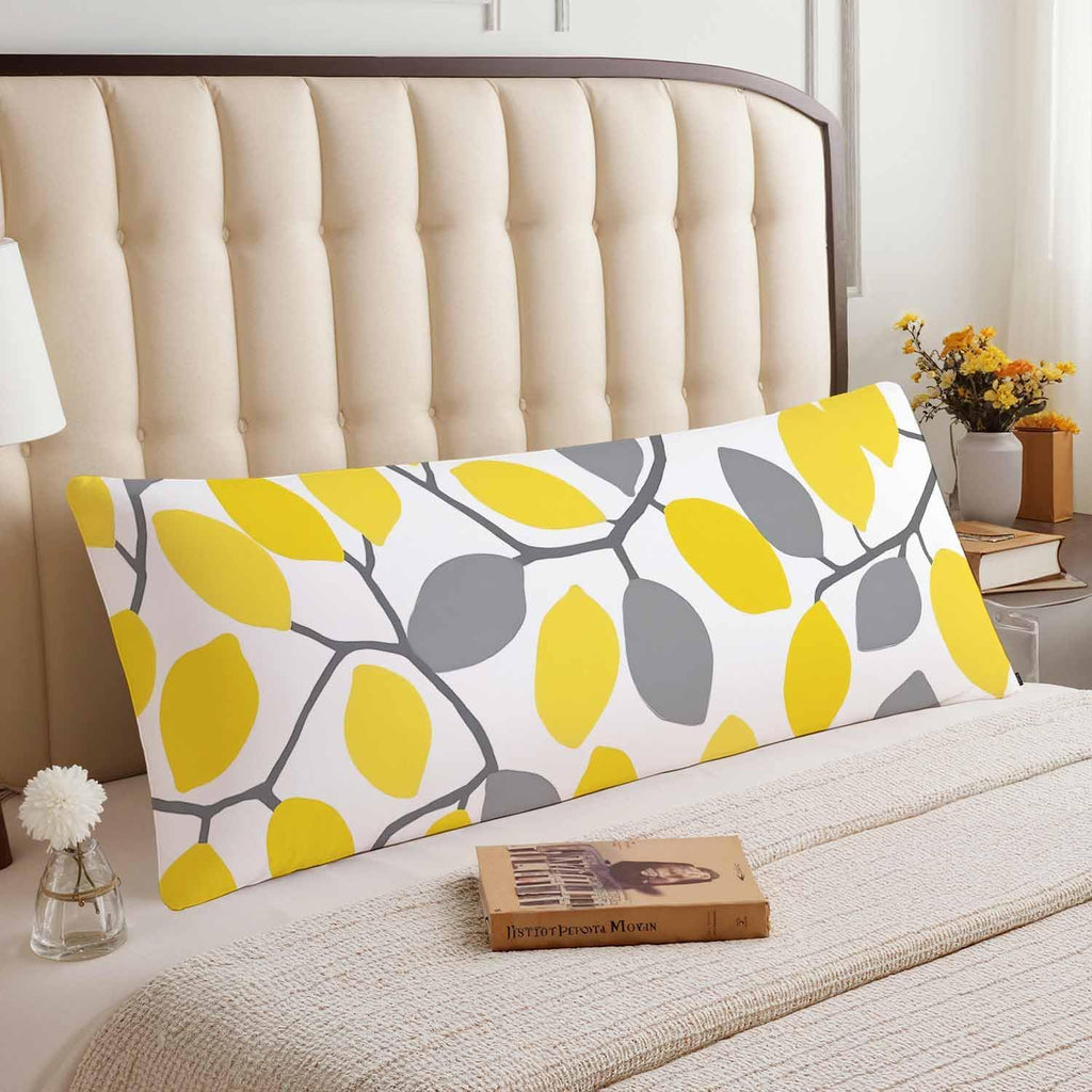 Lemon Rectangle Body Pillow Covers Lemon Tree Branch 20"X54" Couch Body Pillow Pillowcase Decorative Home Body Pillows Bed Pillow Cushion…