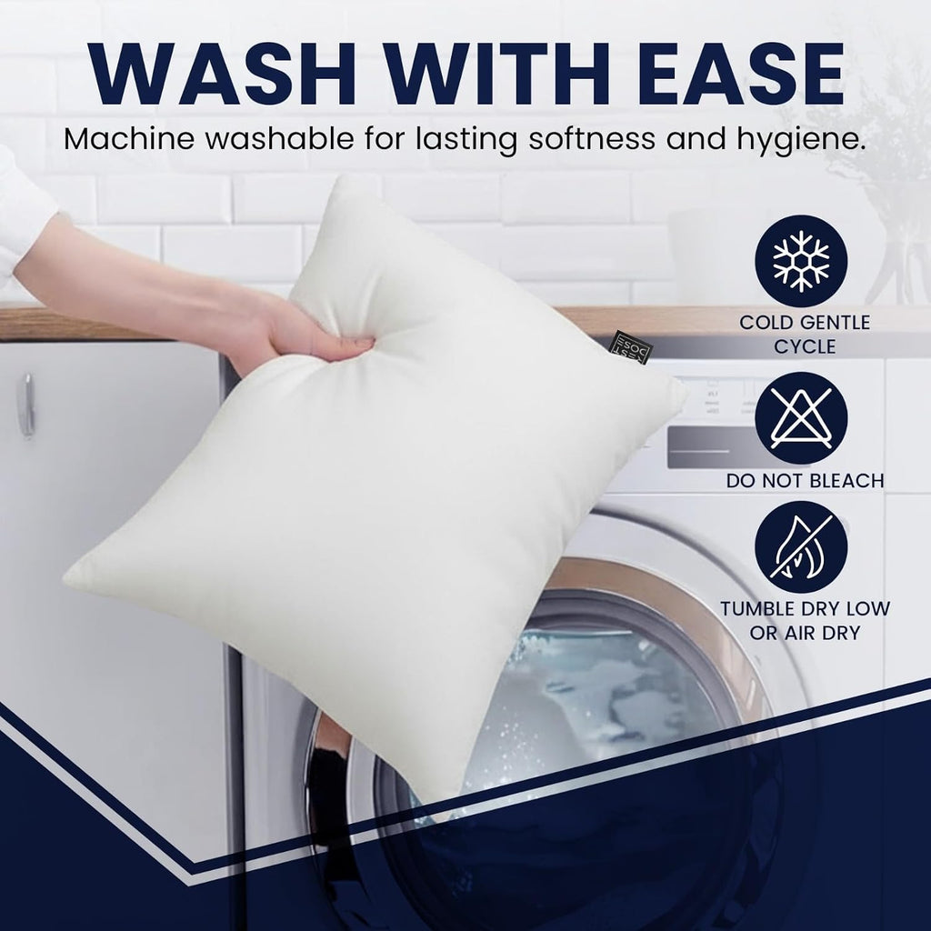 REST DOSE Bed Pillows for Sleeping, Set of 2 – Cooling, Hotel Quality with Soft Down Alternative Fill for Back, Stomach & Side Sleep…