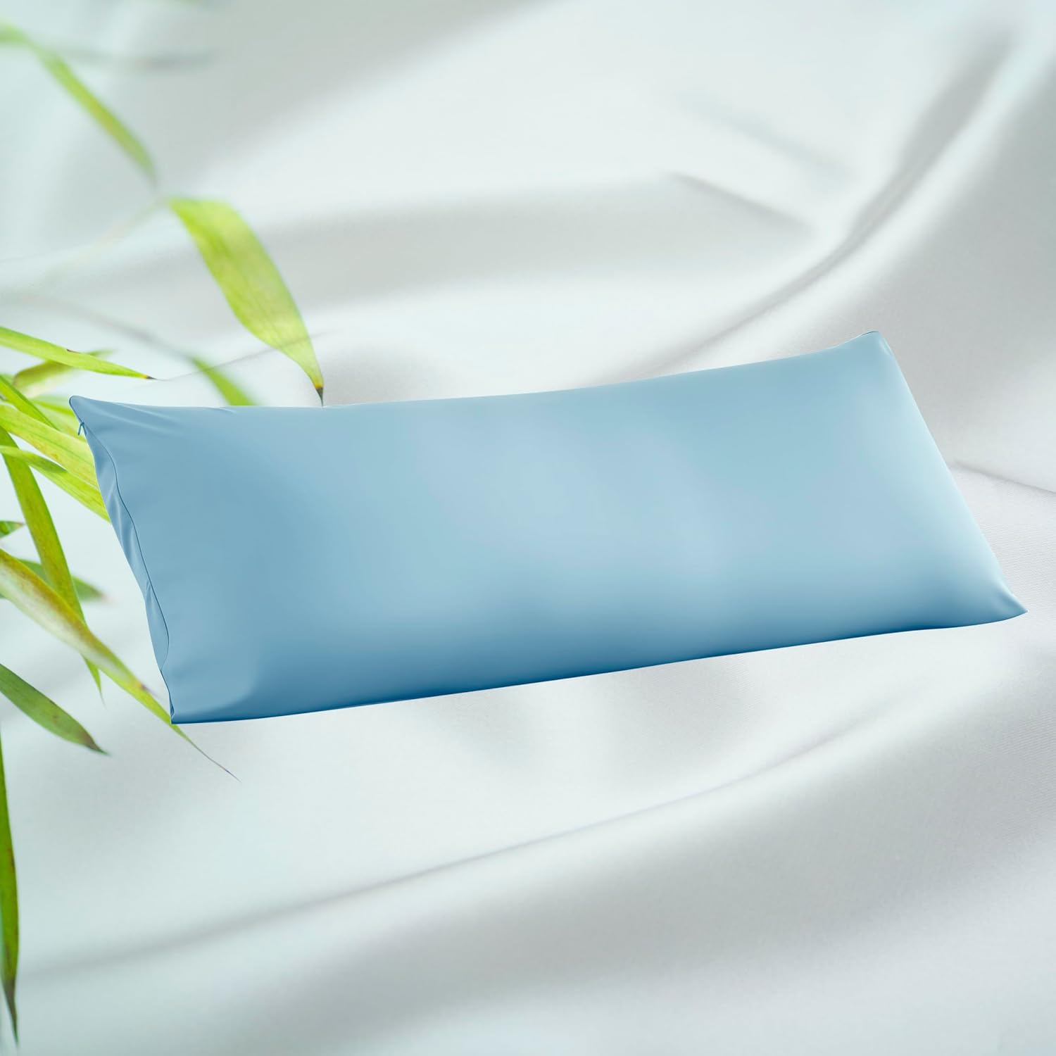 1 Pack Body Size Bamboo Viscose Zippered Pillow Case,400 Thread Count Cooling Pillow Protectors for Hot Sleepers, Luxurious Hotel Quality…
