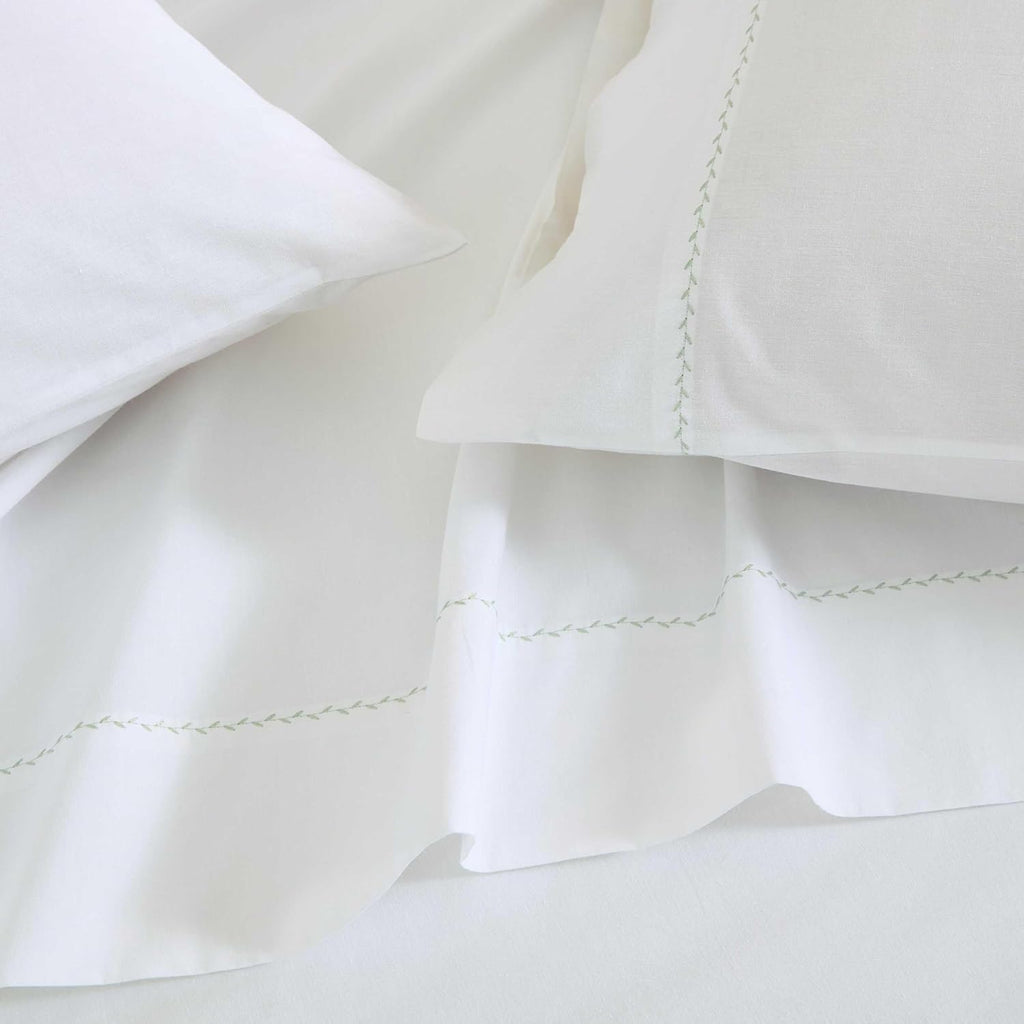 MarthaStewart Martha Stewart - Queen Size Sheets Set, Crisp & Tailored Cooling Sheets with a Smooth Cotton Percale Lightweight Feel - Bed S…