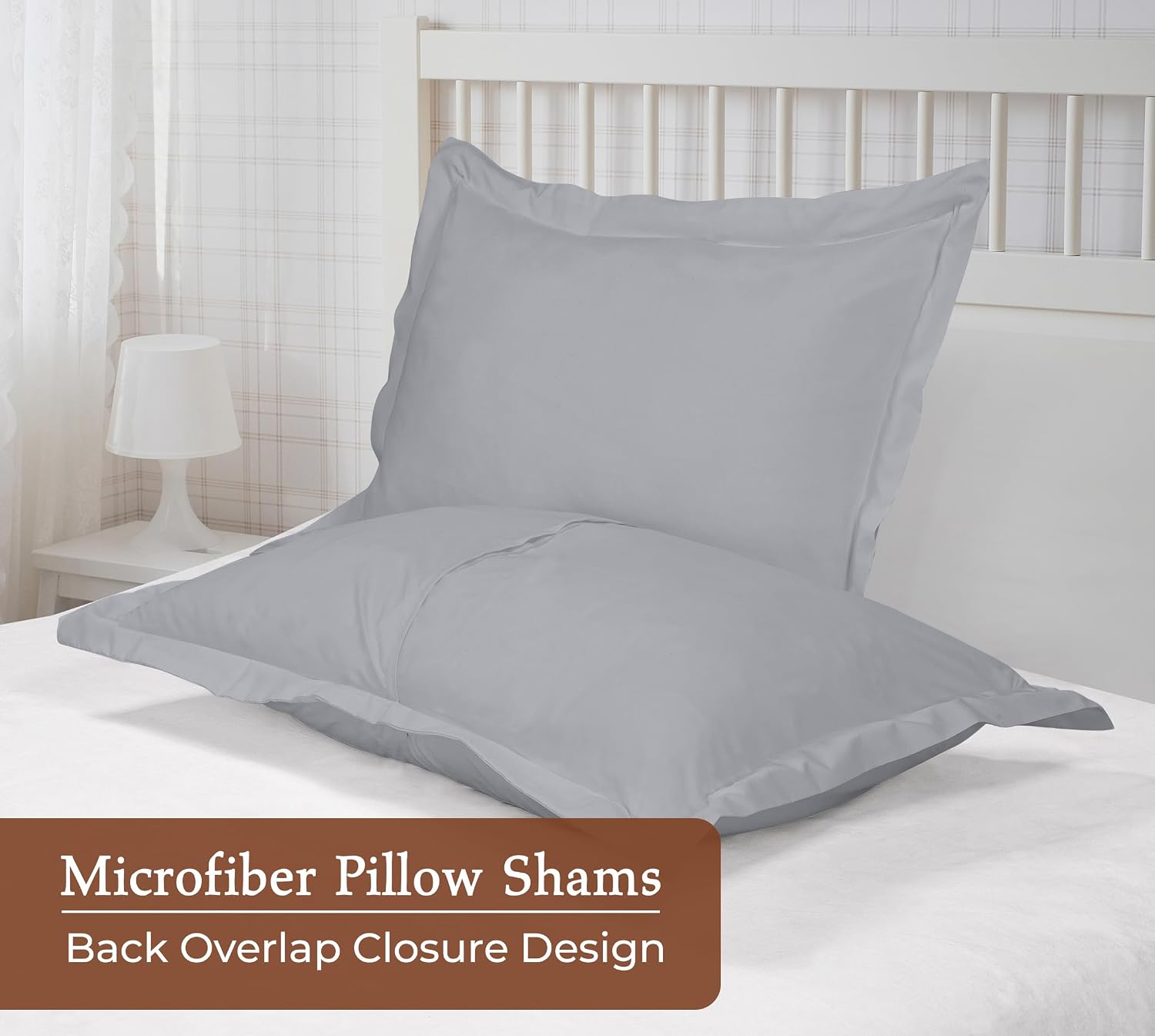 Royalelinens Royale Linens Pillow Shams 2 Pack Euro Size 26x26 Inch - Brushed 1800 Microfiber - Bed Pillow Shams, Wrinkle Resistant Super S…