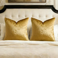 GIGIZAZAFocusingonhomedecoration GIGIZAZA Gold Velvet Pillow Covers 26x26, Pack of 2 Throw Pillows Square Covers Modern Decorative Big Pill…