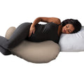 TheBoppyCompany Boppy Cuddle Pregnancy Pillow with Removable Organic Cotton Cover - Compact Ergonomic Maternity Pillow, Versatile Support,…