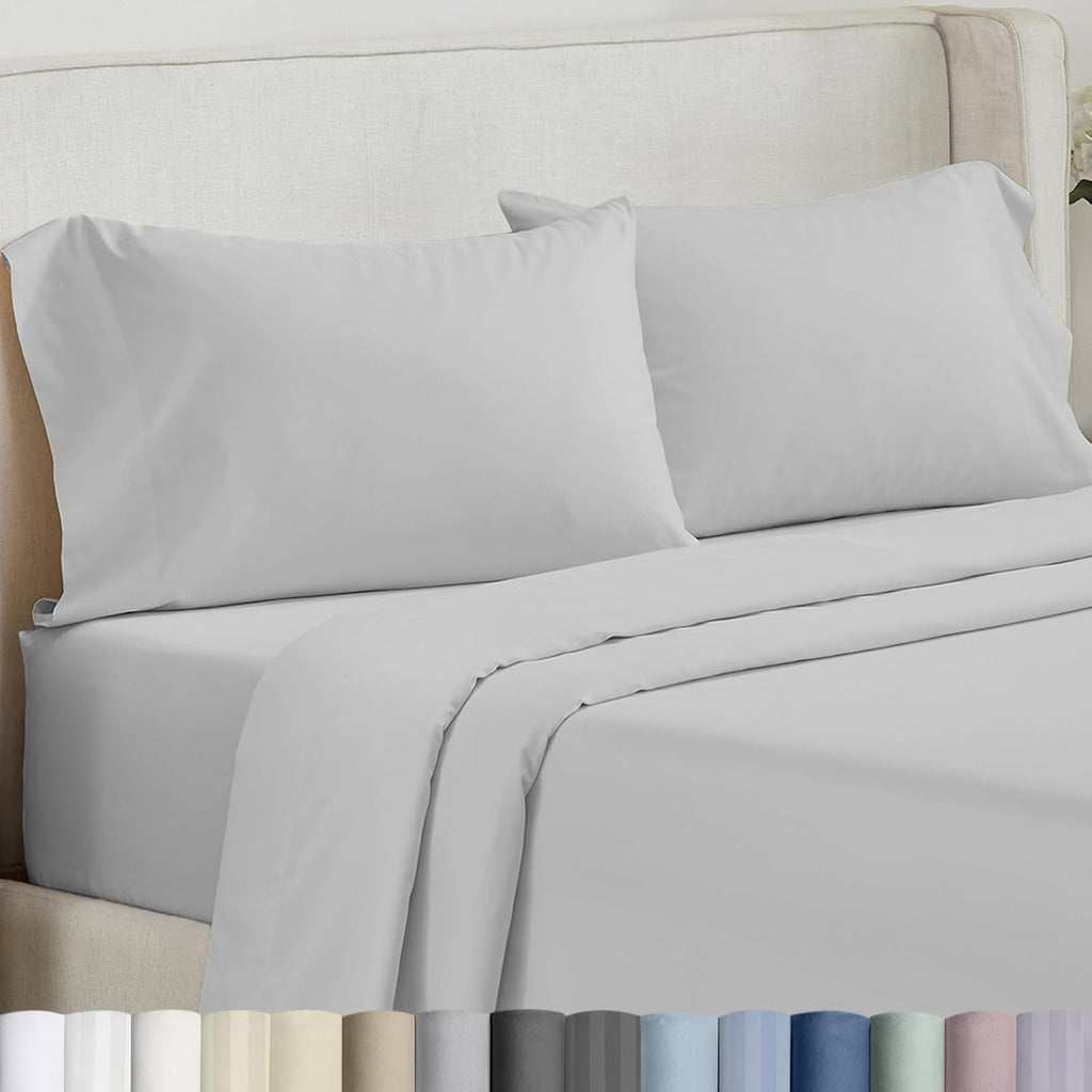 CALIFORNIA DESIGN DEN Soft & Silky 500 Thread Count 100% Cotton is Cool & Smooth, Set of 2 Standard Pillowcases Fits Standard & Queen…