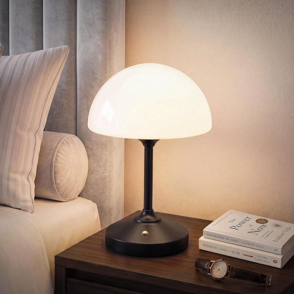 Dawnwake Table Lamp Cordless Lamp for Bedroom, Small Bedside Desk Table Lamp,5000mAh Rechargeble Battery Operated Dimmable Table…
