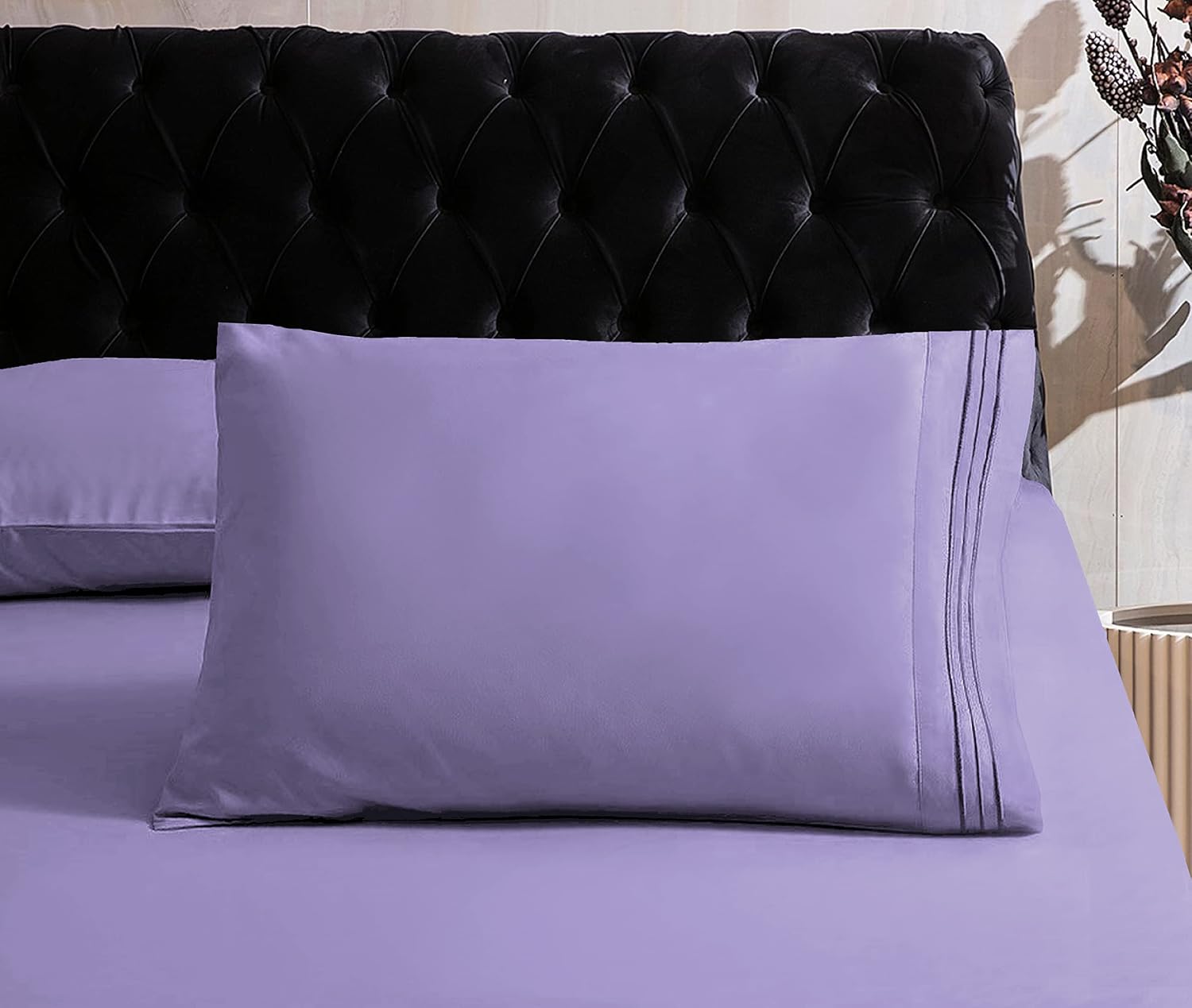 MocassiLuxuryBedding Mocassi King Sheet Set - Luxury Hotel 1800 Premier Bedding Sheets & Pillowcases - Ultra Soft Breathable & Cooling Bed…