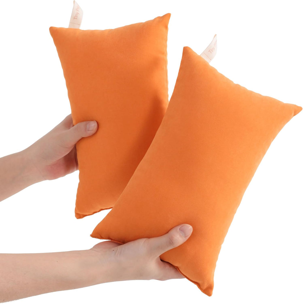 Ntbay Tiny Pillows, Down Alternative 7"x11" Microfiber Mini Pillow for Travel, Pets, Soft Machine Washable Small Pillows for Neck, Wrist, L…