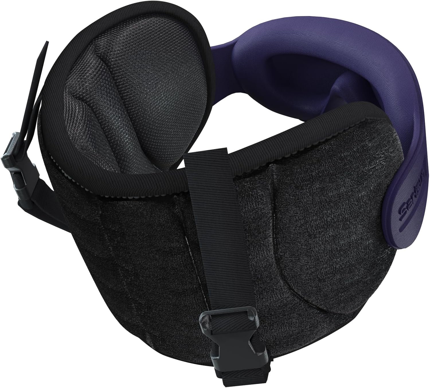 SARISUN Travel Pillows for Airplanes, Airplane Pillow with Purple Sleep Eye Mask, 360° Neck Support Headrest, Portable Airplane Travel…