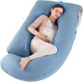 U-Shaped Pregnancy Pillow for Sleeping, Full Body Support for Back, HIPS & Belly - 65 Inch Maternity Pillow with Machine Washable Cover |…
