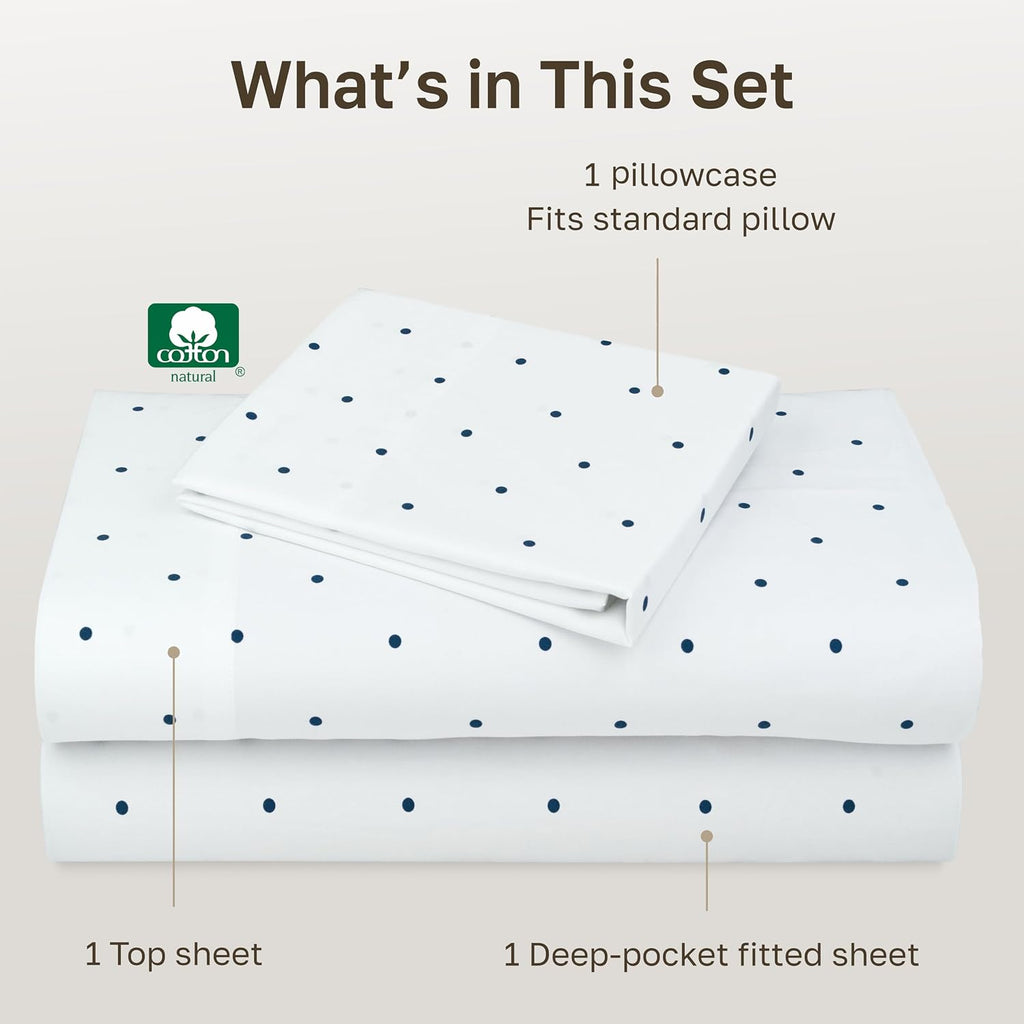 CaliforniaDesignDen California Design Den Soft 100% Cotton Twin XL Sheet Set, 400 Thread Count Good Housekeeping Award Winner, Smooth Satee…