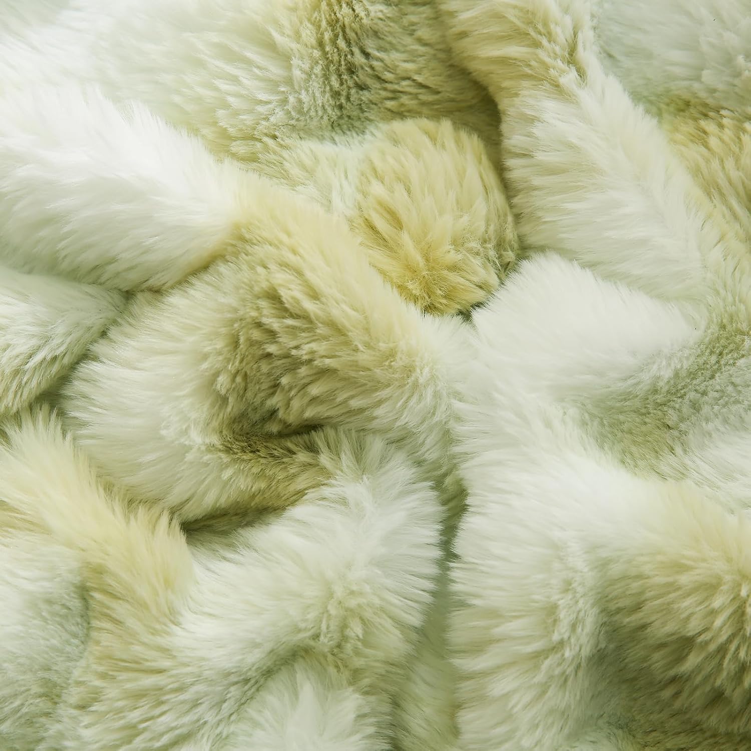 Chumerry Green Fluffy Body Pillow Cover Faux Fur Pillowcase Extra Soft Fuzzy Plush Long Pillow Cover Gradient Green Shaggy Body Pillow Case…