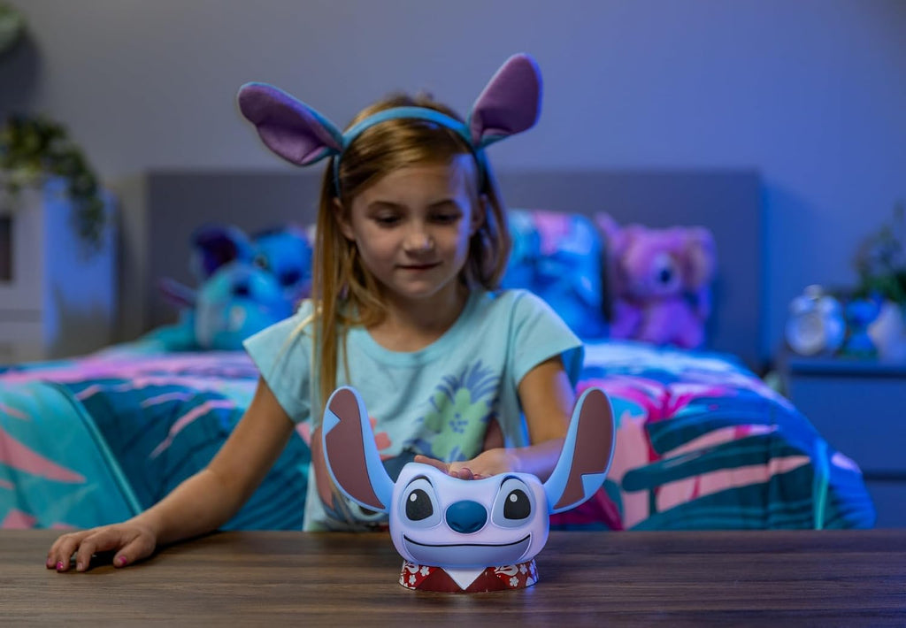 Disney Lilo and Stitch Squish Light, Night Light for Kids, USB Lamp, Battery Operated, Dimmable, Ideal for Bedroom, Playroom, Living…