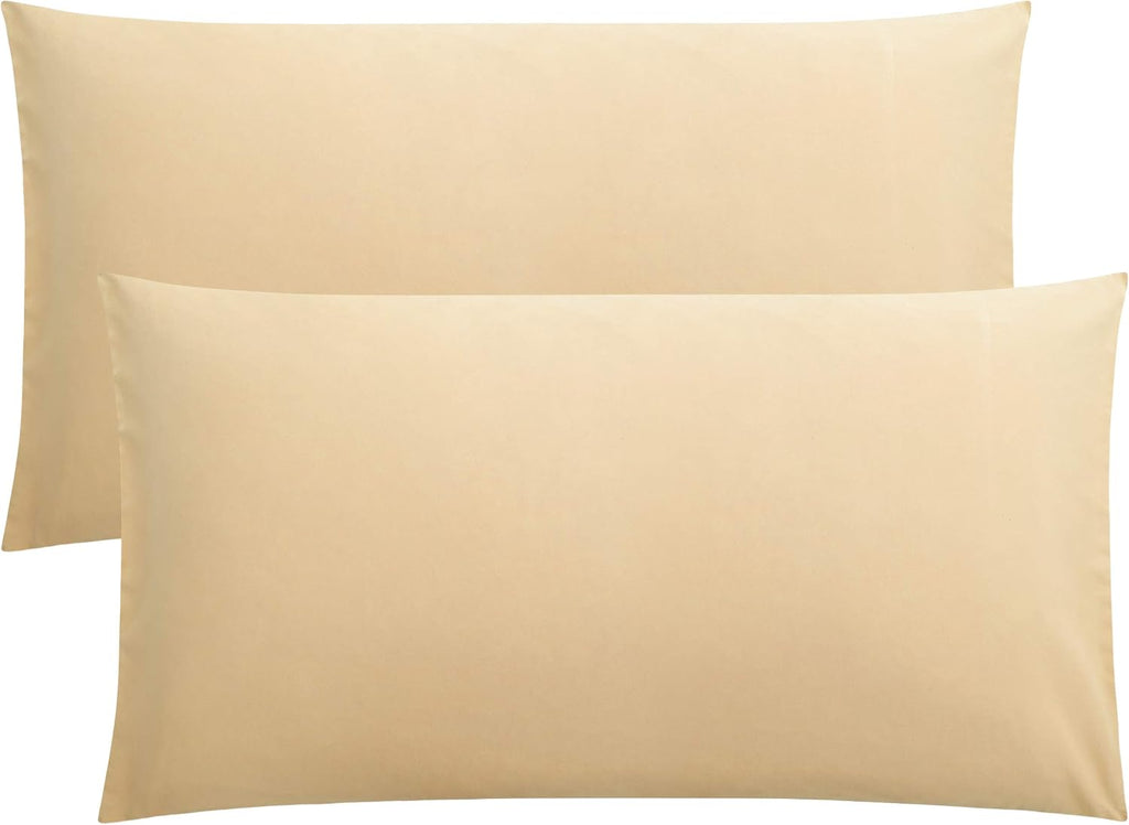FLXXIE King Pillow Cases Set of 2, Soft Microfiber Pillow Covers with Envelope Closure, Wrinkle, Fade and Stain Resistant Pillowcases…