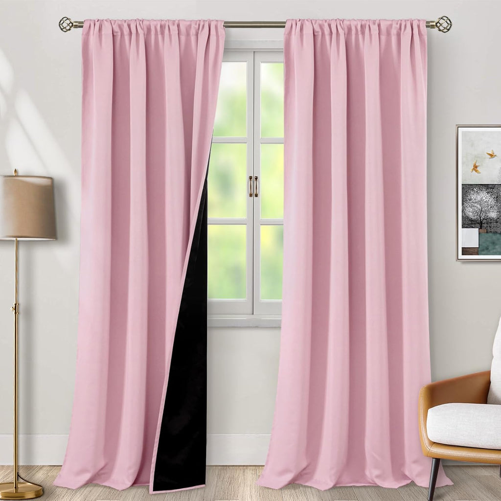 BGment Extra Long Living Room Blackout Curtains 95 Inch Length, Thermal Insulated Room Darkening Soundproof Kids Full Room Darkening…