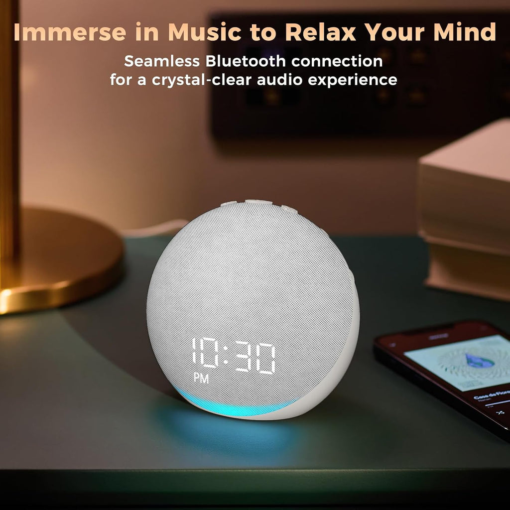 Acedeck Sound Machine Alarm Clock for Bedroom: 25 Natural Sleep Sounds - White Noise Machine for Adults Kids Baby - Gentle Wake Up Alarm wi…