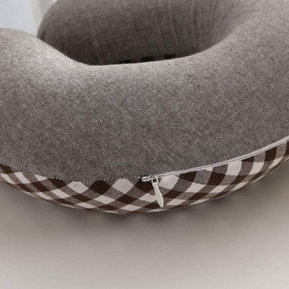 Edomi Buckwheat Neck Pillow for Sleeping U Shaped Pillow Cooling Travel Cervical Sleeping Pillow Head Neck Contour Support for Side Sleeper…