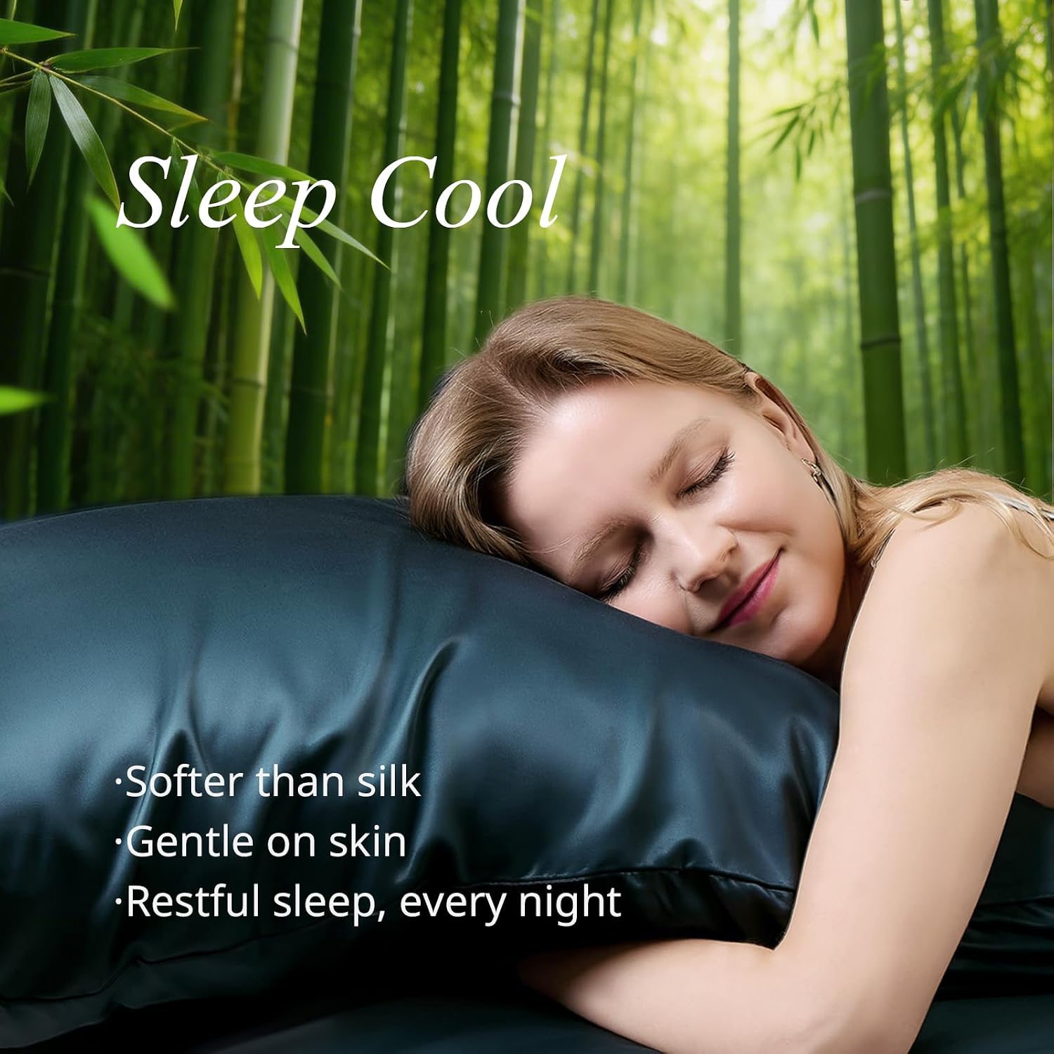 Krimano Queen Pillow Cases, Derived from Bamboo Viscose, Cooling Pillowcases, Breathable & Wicking Pillow Covers for Hot Sleepers, Envelope…