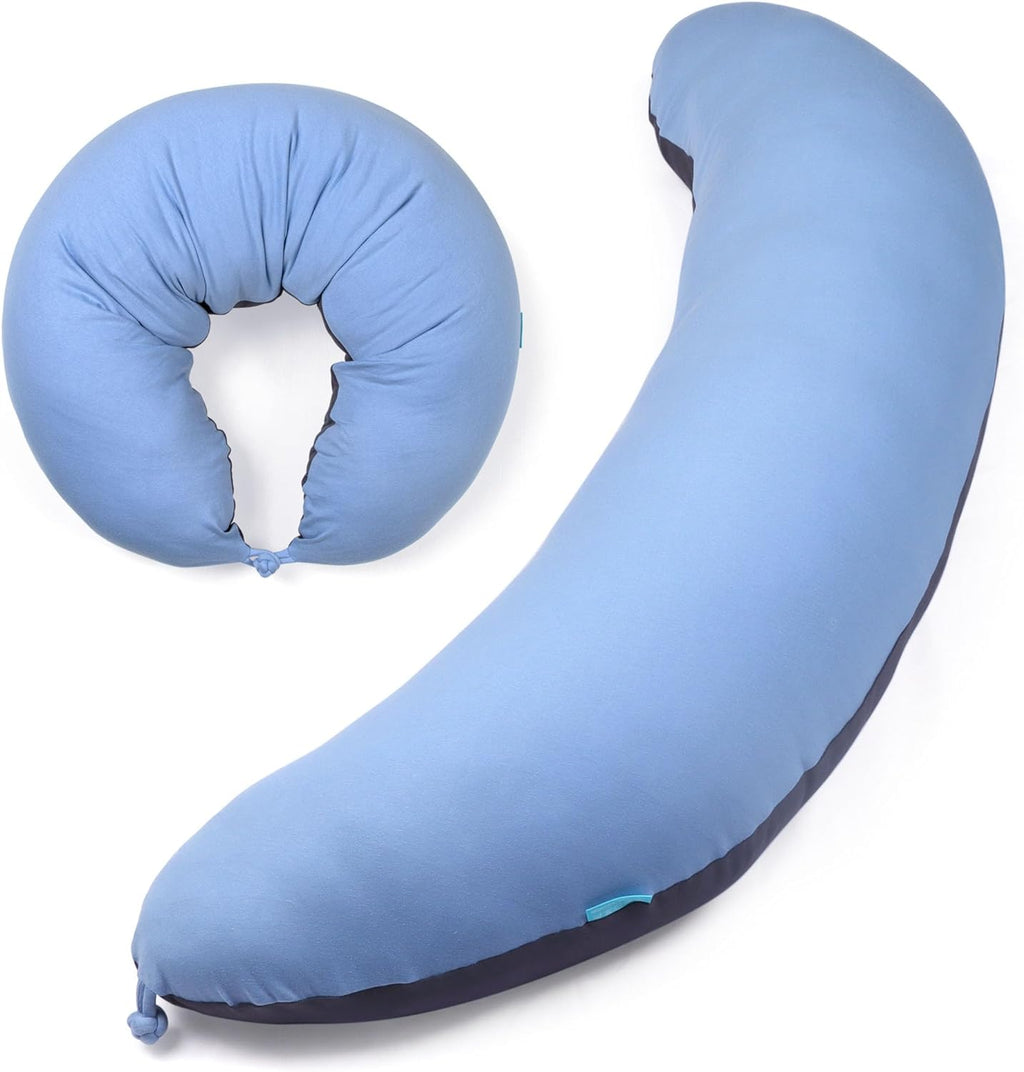 Byriver 39" C Shaped Body Pillow for Side Sleeping Adults Men Women, Hugging Gaming Lap Pillow, Pregnancy Knees Separate Pil…