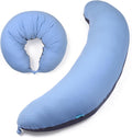 Byriver 39" C Shaped Body Pillow for Side Sleeping Adults Men Women, Hugging Gaming Lap Pillow, Pregnancy Knees Separate Pil…